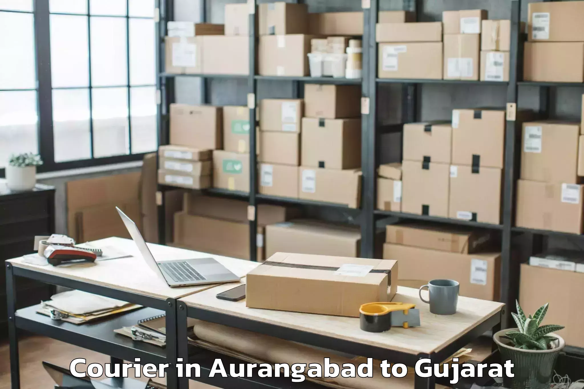 Get Aurangabad to Gandhinagar Courier